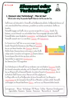 Vorschau - Arbeitsblätter - Element oder Verbindung? - Reinstoffe - Seite 2