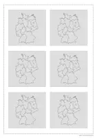 Vorschau - Arbeitsblätter - Deutschland Spiel Paare finden 🇩🇪✋🏻 Bundesland & Hauptstädte zuordnen - Seite 2