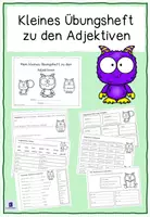 Vorschau - Arbeitsblätter - Mein kleines Übungsheft zu den Adjektiven - Deckblatt