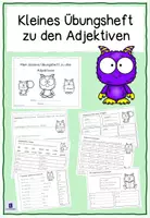 Vorschau - Arbeitsblätter - Materialpaket für die 2. Klasse: "Kleines Übungsheft zu den Verben" und "Kleines Übungsheft zu den Adjektiven" - Seite 1