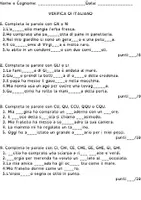 anteprima - Esercizi - VERIFICA ORTOGRAFIA: 1°quadrimestre classe seconda - Pagina di copertina