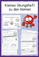 Vorschau - Arbeitsblätter - Mein kleines Übungsheft zu den Nomen (2. Klasse) - Deckblatt
