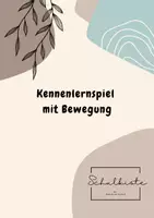 Vorschau - Spiele - Kennenlernspiel mit Bewegung für neue Klassen - Deckblatt