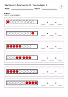 Vorschau - Arbeitsblätter - Tauschaufgaben 2 (Zahlenraum bis 10) - Deckblatt