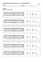 Vorschau - Arbeitsblätter - Tauschaufgaben 3 (Zahlenraum bis 10) - Seite 2