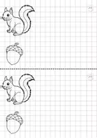 Vorschau - Arbeitsblätter - Eichhörnchen Miniheft Hörbuch Ausmalbilder Erstklässler Kindergarten - Seite 3