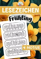 Vorschau - Mal- und Bastelvorlagen - Lesezeichen - Frühling - Deckblatt