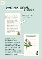 Vorschau - Arbeitsblätter - Mein Erste Hilfe Blumenstrauß Trauer Traurigkeit / Coaching Lernentwicklung Sekundarstufe - Seite 1