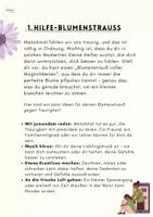 Vorschau - Arbeitsblätter - Mein Erste Hilfe Blumenstrauß Trauer Traurigkeit / Coaching Lernentwicklung Sekundarstufe - Seite 3