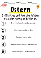 Vorschau - Arbeitsblätter - Ostern Leseverstehen und Wortschatz - DaZ/DaF, Deutsch, Sachunterricht - Seite 3