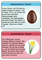 Vorschau - Unterrichtsreihen - Abschreibkartei Thema Ostern - DaZ/DaF, Deutsch (schreiben) - Seite 2
