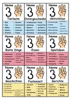 Vorschau - Arbeitsblätter - Nenne 3 (Give me 5) Ostern - DaZ/DaF, Deutsch (Spiel) - Seite 2