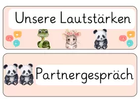 Vorschau - Poster - Lautstärkenampel und Sozialformenampel - Deckblatt