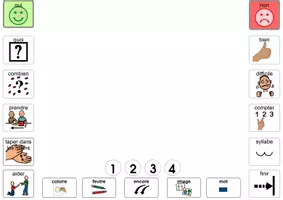 Aperçu - Apprentissages en autonomie - Phonologie et CAA : Task Box Compter et Colorier les syllabes - Page 1