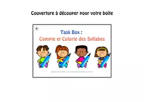 Aperçu - Apprentissages en autonomie - Phonologie et CAA : Task Box Compter et Colorier les syllabes - Page 3