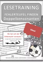 Vorschau - Fördermaterial/Inklusion - Sport Spezial - Messi: Fehlerteufel Lesekarten Doppelkonsonanten - Deckblatt