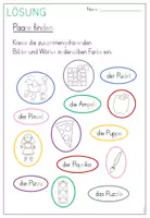 Vorschau - Arbeitsblätter - Buchstabe/Laut - P/p (1.Klasse) - Seite 2