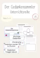 Vorschau - Unterrichtsreihen - Unterrichtsreihe: Der Gedankensammler - Deckblatt