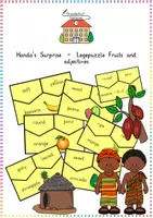 Vorschau - Spiele - Fruits & Adjectives: Legepuzzle anhand der Lektüre Handa's Surprise - Englisch - Kl. 2/3 - Deckblatt