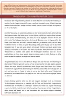 Vorschau - Arbeitsblätter - Kurzgeschichte: Franz Kafka - "Ein Hungerkünstler" - Analyse - Seite 2