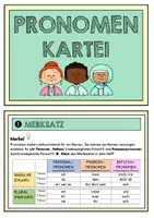 Vorschau - Arbeitsblätter - Pronomen- Kartei - Seite 1