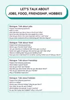 Vorschau - Fördermaterial/Inklusion - Let's talk - discussion topics - Deckblatt