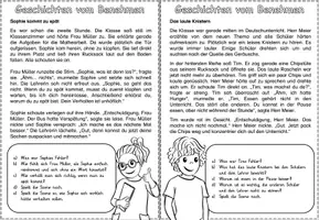 Vorschau - Arbeitsblätter - Geschichten vom Benehmen mit Aufgaben / Manieren/ Zusammenleben/ Abschreibtexte / Strafarbeit/ - Seite 1