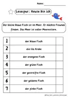 Vorschau - Unterrichtsreihen - Lesespur | Heute bin ich | differenziert | Klasse 1 und 2 - Seite 1