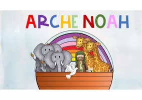 Vorschau - Mal- und Bastelvorlagen - Arche Noah Tafelbild - Seite 1
