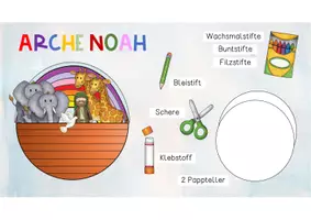 Vorschau - Mal- und Bastelvorlagen - Arche Noah Tafelbild - Seite 2