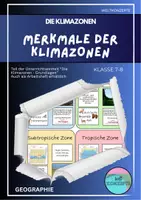 Vorschau - Stundenentwürfe - Merkmale der Klimazonen - Deckblatt