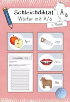 Vorschau - Arbeitsblätter - Schleichdiktat - Wörter mit Ä/ä (1.Klasse) - Deckblatt