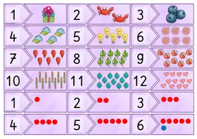 Vorschau - Arbeitsblätter - Memory® Legespiel Zahlenraum 12 - Seite 1