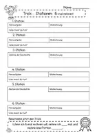 Vorschau - Stationenlernen - Einmaleins-Trick Stationen: 3mal, 6mal, 9mal - Seite 1