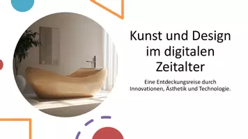 Vorschau - Präsentationen/Tafelbilder - Kunst & Design im digitalen Zeitalter – Präsentation - Deckblatt