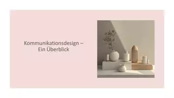 Vorschau - Präsentationen/Tafelbilder - Kommunikationsdesign: Medien, Farben und Emotionen – Präsentation - Deckblatt