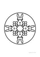 Vorschau - Mal- und Bastelvorlagen - Ostermandalas, Mandala, Ostern, Osterhase - Seite 3