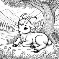 Vorschau - Mal- und Bastelvorlagen - Steinbock Ausmalbilder (50 Malvorlagen) inkl. Stundenentwurf (PDF) - Seite 2