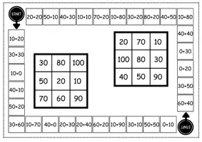 Vorschau - Arbeitsblätter - Zehnerzahlen Bingo - Seite 1