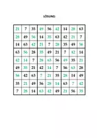 Vorschau - Spiele - Mathe-Sudoku (Einmaleins): 7er-Reihe (mit Lösung) - Seite 1