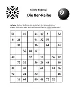 Vorschau - Spiele - Mathe-Sudoku (Einmaleins): 8er-Reihe (mit Lösung) - Deckblatt