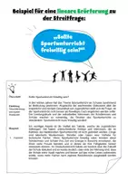 Vorschau - Arbeitsblätter - Materialpaket Lineare Erörterung - Seite 1