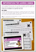 Vorschau - Arbeitsblätter - BODYPERCUSSION (Der Rhythmus) - 3 Arbeitsblätter + Videos - Seite 1