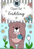 Vorschau - selbst erstellte Cliparts/Grafiken - Clipart Set Frühling - handgezeichnet - PNG & JPG - kommerzielle Nutzung - Deckblatt