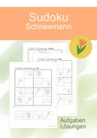 Vorschau - Arbeitsblätter - Sudoku Schneemann - Deckblatt