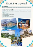 Vorschau - Arbeitsblätter - Vacaciones: Escribir una postal - Seite 1