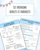 Vorschau - Arbeitsblätter - Les pronoms directs et indirects - Deckblatt