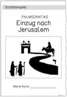 Vorschau - Mal- und Bastelvorlagen - Palmsonntag Schattenspiel - Seite 1