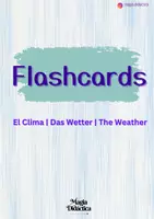 Vista previa - Juegos / Gamificación - El Tiempo/Das Wetter/The Weather (A5 Flashcards) - Portada