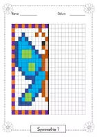 Vorschau - Stundenentwürfe - Materialpaket - Symmetrie : Bilder um die Symmetrieachse spiegeln - Seite 3